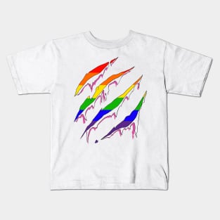 Pride Inside (Rainbow Flag) Kids T-Shirt